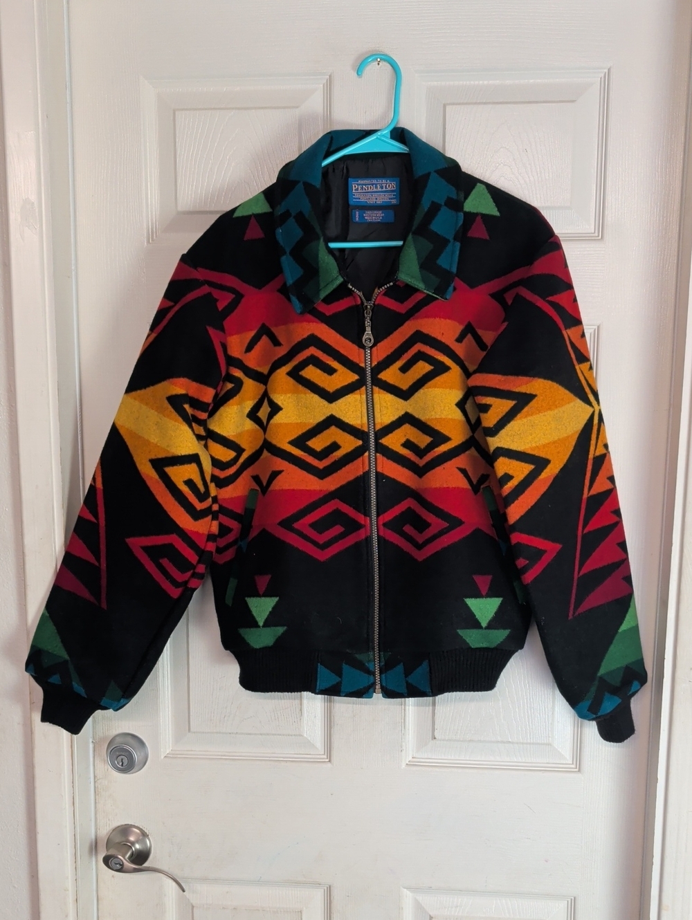 Pendleton high grade wool western wear southwestern Geometric coat Jacket Aztec